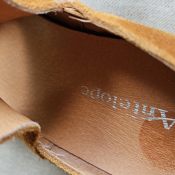 Antelope N47 Cage Suede Heel Cut Out Booties Boots In Cognac Brown, EU40, 9-9.5 - Picture 11 of 13